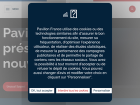 'pavillonfrance.fr' screenshot