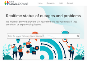 'istheservicedown.com' screenshot