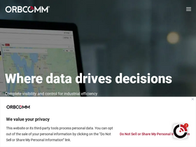 'orbcomm.com' screenshot