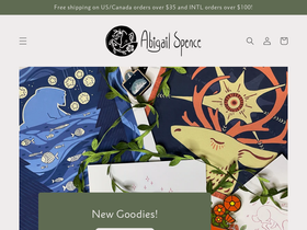 abigailspenceart.com homepage screenshot