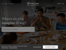 'triconresidential.com' screenshot