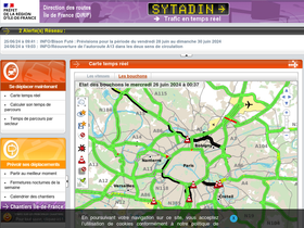'sytadin.fr' screenshot