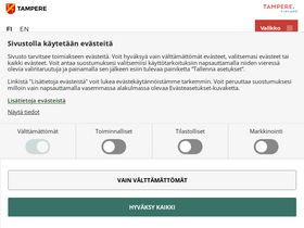 'reittiopas.tampere.fi' screenshot
