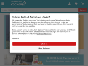 'zooroyal.at' screenshot