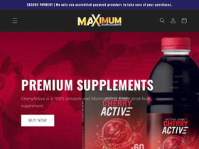 maximumsupplements.co.uk homepage screenshot