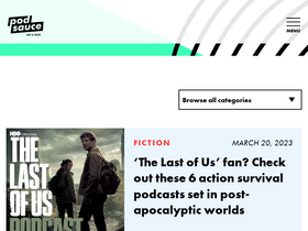 'podsauce.com' screenshot
