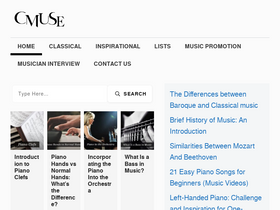 'cmuse.org' screenshot