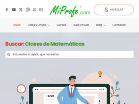 'miprofe.com' screenshot