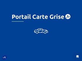 'portail-cartegrise.fr' screenshot