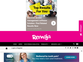 'remaja.my' screenshot