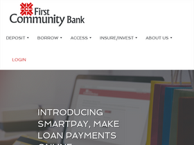 'firstcommunitybank.com' screenshot