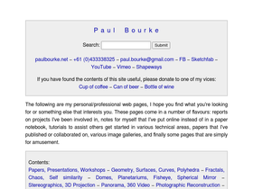 'paulbourke.net' screenshot