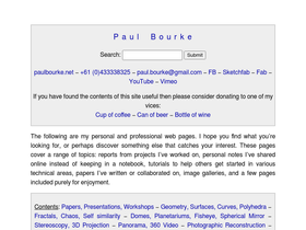 'paulbourke.net' screenshot