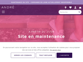 'andre.fr' screenshot