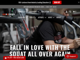 'kabukistrength.com' screenshot