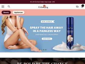 UrbanYog homepage screenshot
