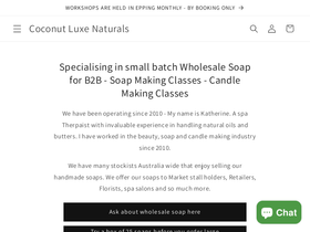 coconutluxe.com.au homepage screenshot