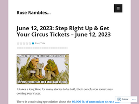 'roserambles.org' screenshot
