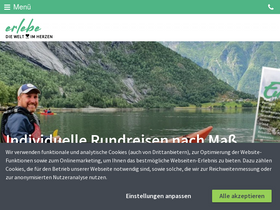 'erlebe.de' screenshot