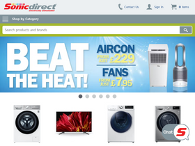 'sonicdirect.co.uk' screenshot