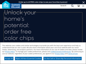'hgtvhomebysherwinwilliams.com' screenshot