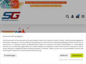 'sportgigant.at' screenshot