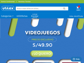 'utilex.pe' screenshot