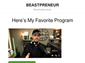 'beastpreneur.com' screenshot