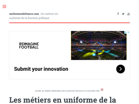 'uniformesdefrance.com' screenshot