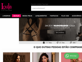 'loulashop.com.br' screenshot