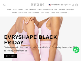 Evryshape website screenshot