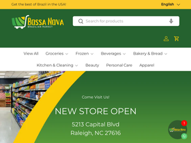 bossanovamarket.com homepage screenshot