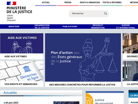 'justice.gouv.fr' screenshot