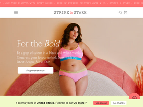 Stripe & Stare homepage screenshot