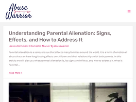 'abusewarrior.com' screenshot