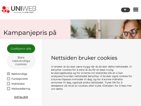 'uniweb.no' screenshot