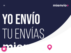 'mienvio.mx' screenshot