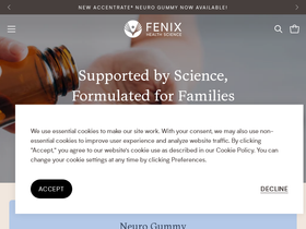 Fenixhealthscience homepage screenshot