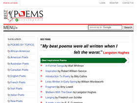 'best-poems.net' screenshot