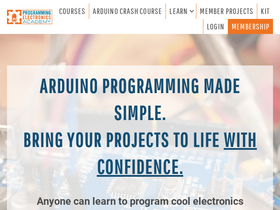 'programmingelectronics.com' screenshot
