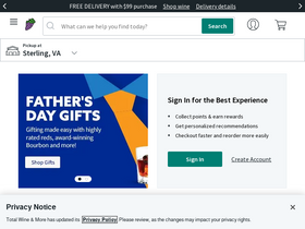 'totalwine.com' screenshot