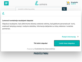 'lemora.lt' screenshot