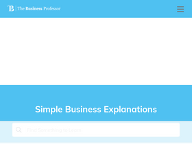 'thebusinessprofessor.com' screenshot