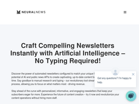 Neural Newsletters - AI-powered platform for creating engaging newsletters with curated content from real news sources.