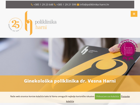 'poliklinika-harni.hr' screenshot