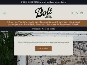 boltcoffee.com.au homepage screenshot