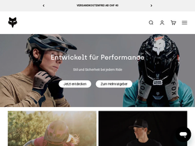 Fox Head homepage screenshot