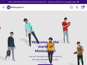 'melangebox.com' screenshot