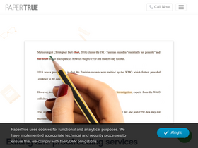 'papertrue.com' screenshot