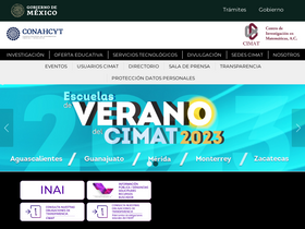 'cimat.mx' screenshot